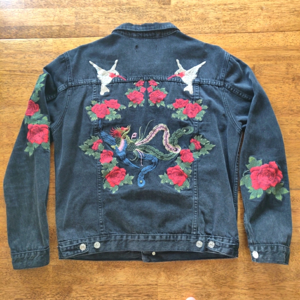 Embroidered Soft Pacsun Denim Jacket